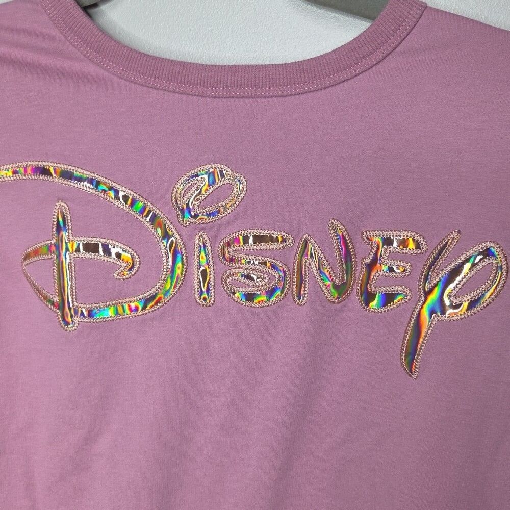 WDW 50th Anniversary Earidescent Pink Sequin Spirit Jersey Size S Collectible - Picture 5 of 9